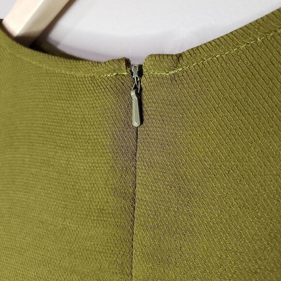 🦋3/$25 Topshop Size 2 Olive Green ¾ Sleeve Oversized Boho Top Tunic - Picture 10 of 10